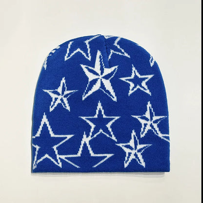 Fashion Printed Knitted Hat Women Men Couple Warm Y2K Beanies Bonnet Wool Skullies Hoods Lady Accessories Hip hop Gorra
