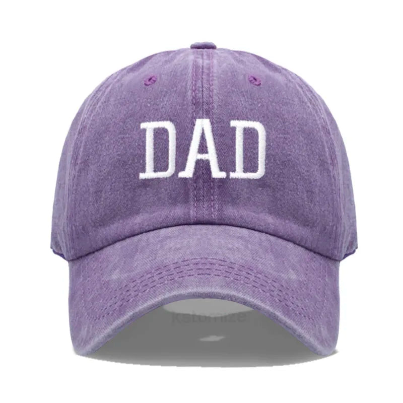 DAD MOM Embroidery Pure Cotton Men's Baseball Cap For Man  Womne's Fashion Sport Golf Caps Sun Hat Dropshipping
