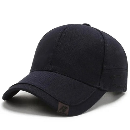 Men’s Korean Style Black Baseball Cap Casual Minimalist Sunshade Hat