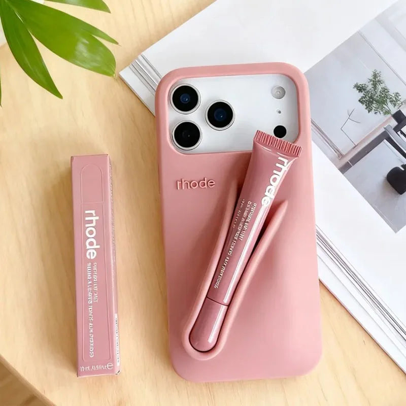 Rhode Lemontini Lip Gloss iPhone Case