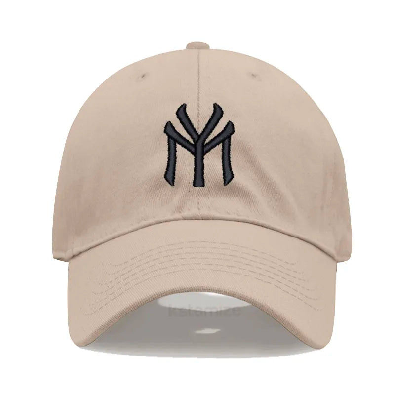 Letter MY Embroidery Baseball Cap Women Men Adjustable Soft Washed Cotton Sports Dad Hat  Spring Summer Protection Sun Hats