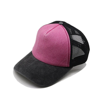 1pcs Baseball Cap Men's Summer Breathable Mesh Sun Hat Unisex Cotton Snapback Cap Truck Caps Visor