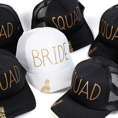 Unisex Casual Baseball Cap Sports Snapback Golf Hat SQUAD BRIDE printing Hip Hop Hats Summer Breathable Mesh Caps Gorras