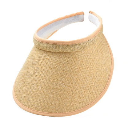 Fashion Summer Empty Top Sun Hat Women's Casual Adjustable Sun Visor Caps Girls Boy Outdoor Sea Beach Trip Cap Casquette