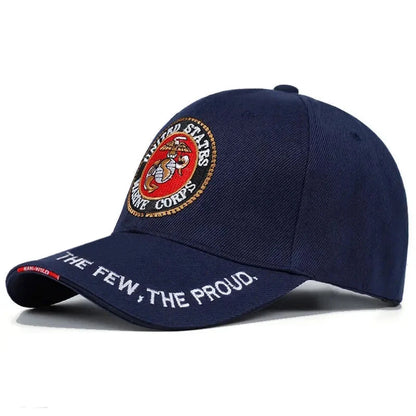 Unisex United States Marine Corps Embroidered Baseball Cap Spring Autumn Outdoor Adjustable Casual Hats Sunscreen Hat