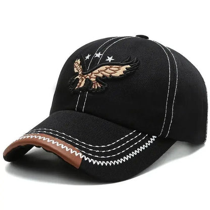 Unisex Sunshade Breathable Baseball Cap With Eagle Embroidery For Outdoor Sport, Ideal choice for Gifts
