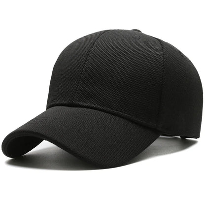 Unisex Minimalist Baseball Cap Large Size Breathable Casual Visor Hat