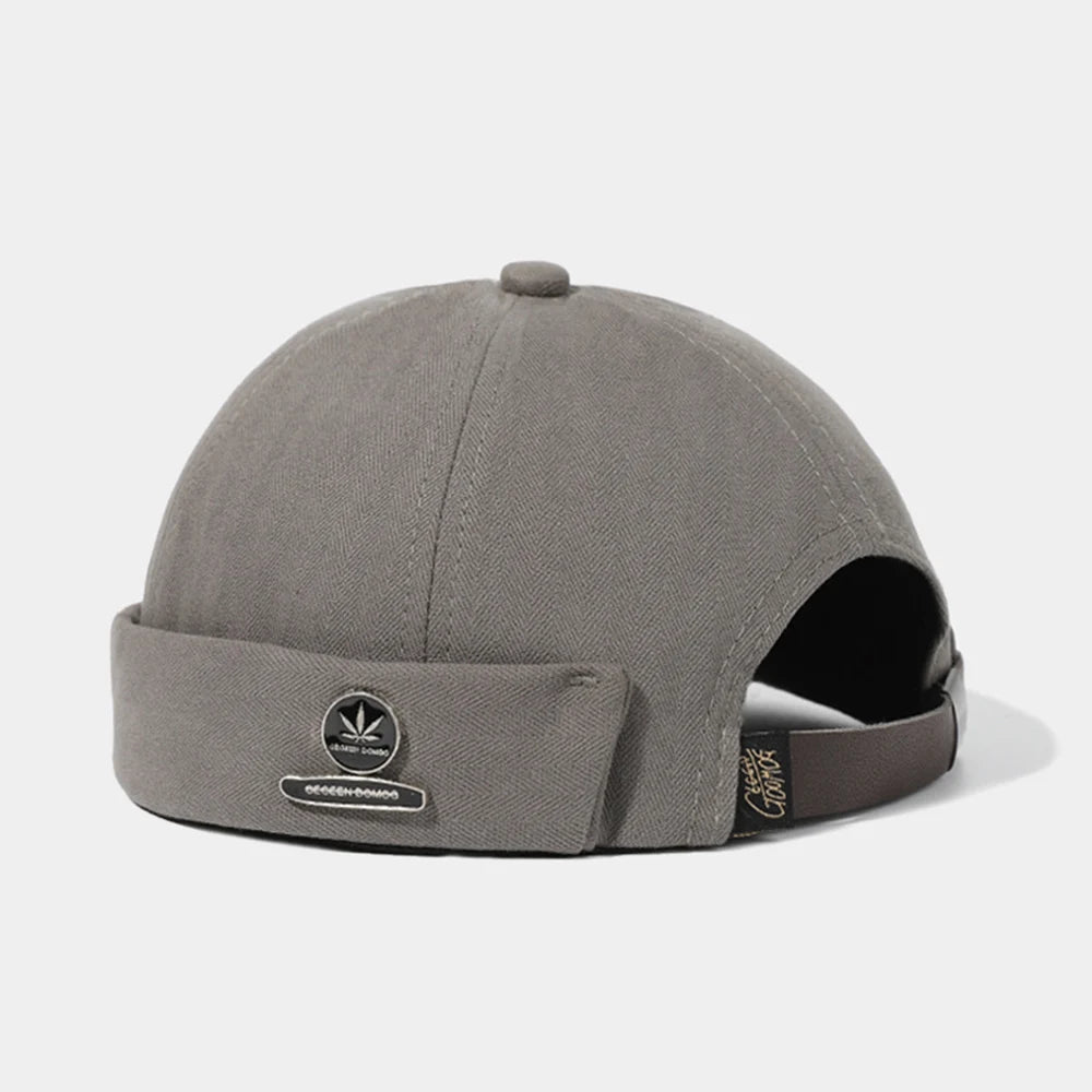 Unisex Cotton Brimless Docker Cap – Retro Skullcap Street Hip Hop Summer Hat