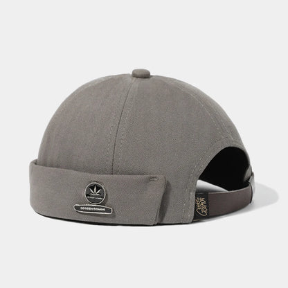 Unisex Cotton Brimless Docker Cap – Retro Skullcap Street Hip Hop Summer Hat
