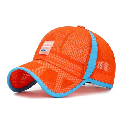 Kids’ Mesh Baseball Cap Breathable Korean Style Outdoor Travel Sun Hat for Boys Girls