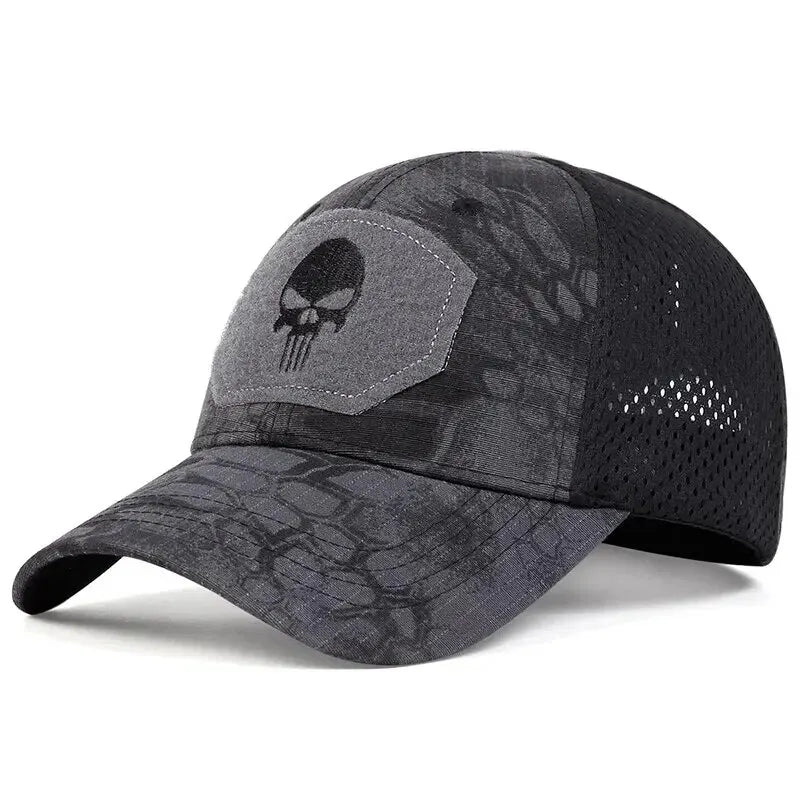 Camouflage Military Cap Breathable Mesh Outdoor Sports Sun Protection Peaked Hat