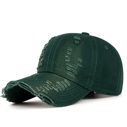 Cool Fashion Women Men Ripped Denim Cotton Baseball Cap Male Female Four Seasons Sports Snapback Sun Cap Hat For Women Men