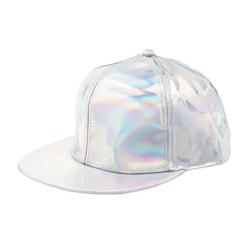 Unisex PU Rainbow Color-Changing Baseball Cap – Hip Hop Snapback Trucker Outdoor Casual Hat