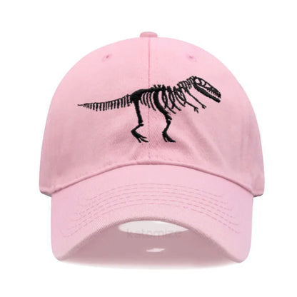 Cotton Baseball Cap for Men Women Unisex Embroidery Dinosaur Tyrannosaurus Rex Dad Hat Protection Outdoor Sports Golf Caps