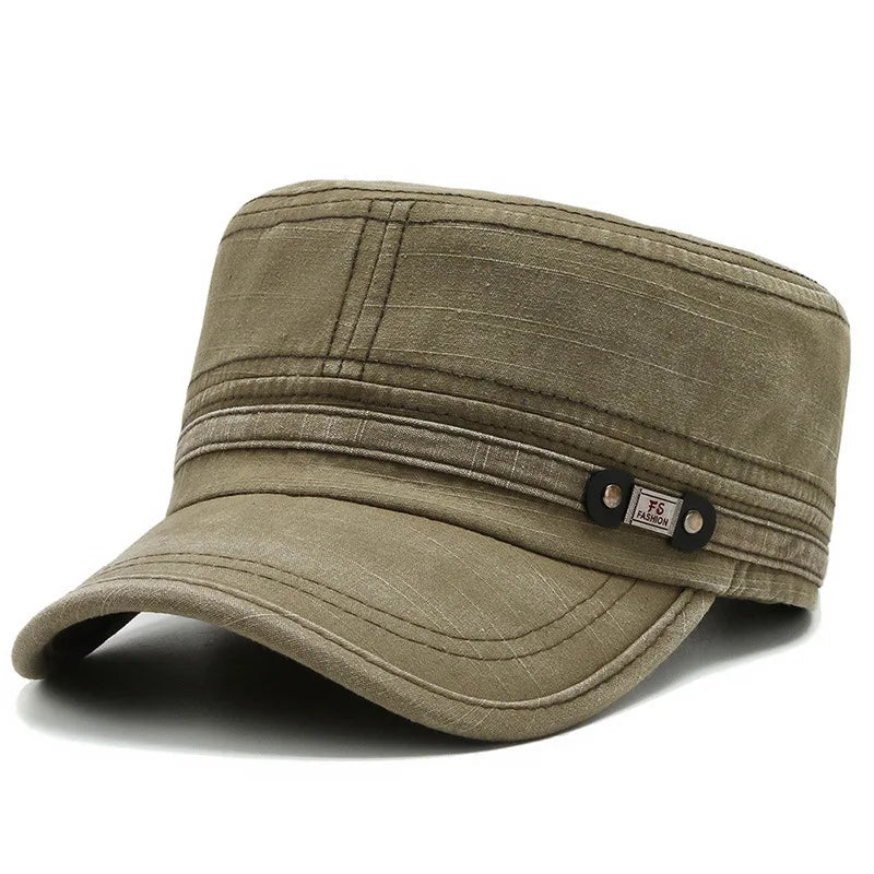Unisex Flat Brim Baseball Cap Casual Hip Hop Sports Snapback Outdoor Sun Hat Washable Golf Cap