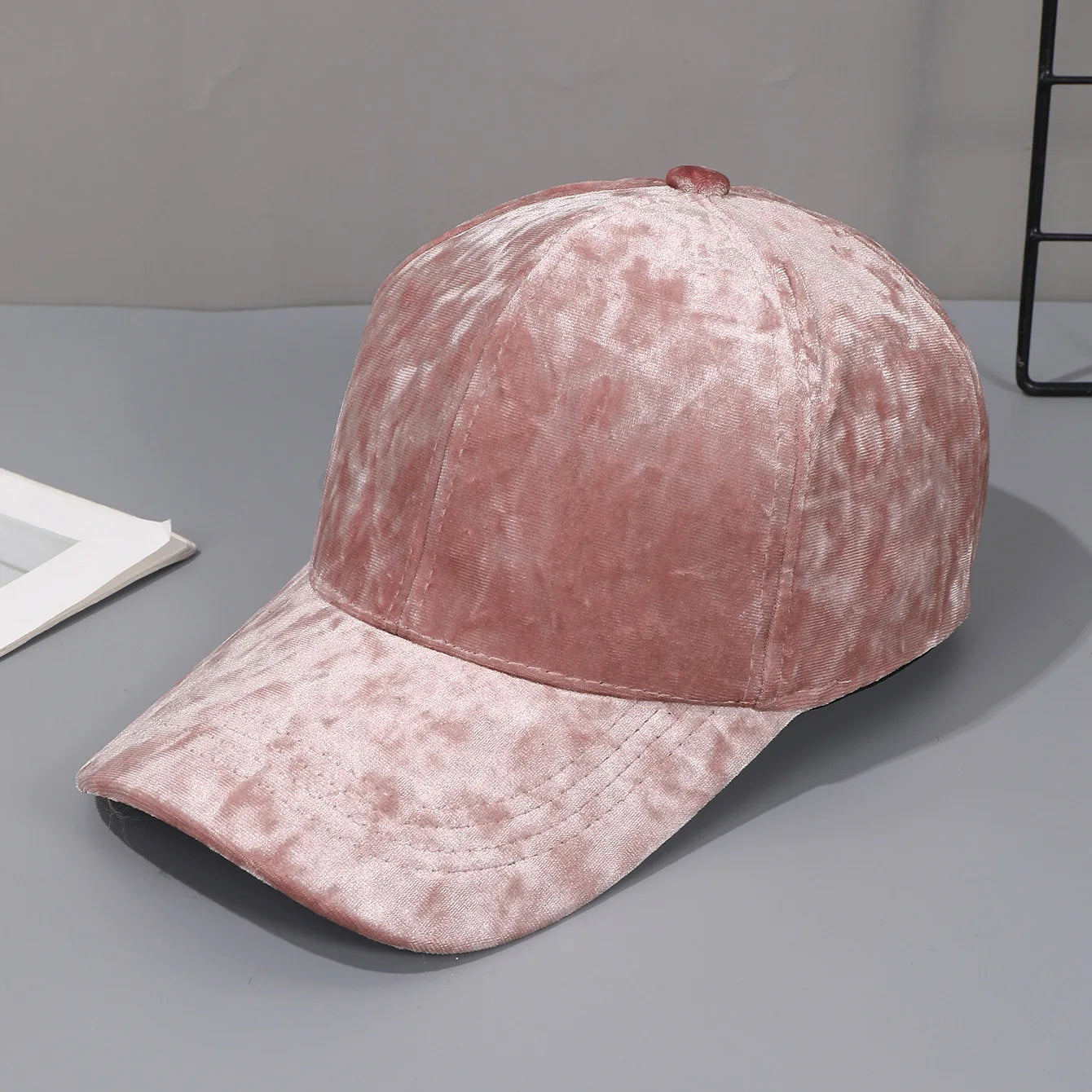 Autumn Winter Velvet Baseball Cap - Unisex Curved Brim Casual Hat, Soft Adjustable Snapback For Men Women