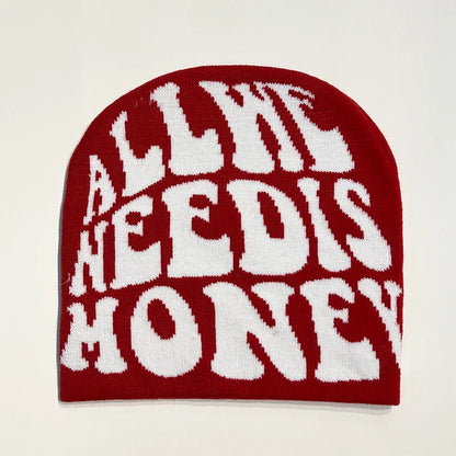 Fashion Printed Knitted Hat Women Men Couple Warm Y2K Beanies Bonnet Wool Skullies Hoods Lady Accessories Hip hop Gorra