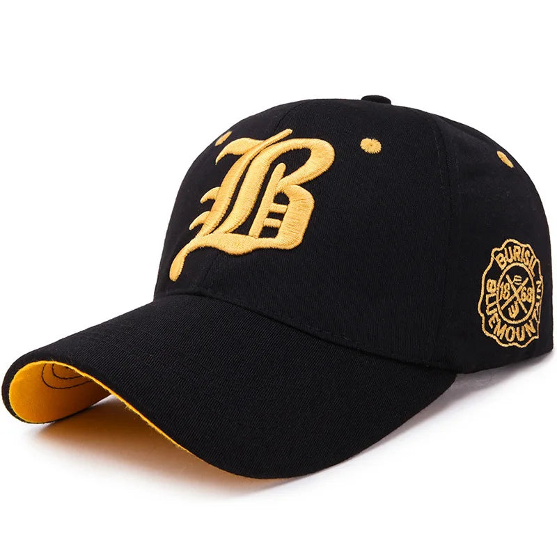 Unisex Cotton Baseball Cap – Embroidered Snapback Hip Hop Dad Hat