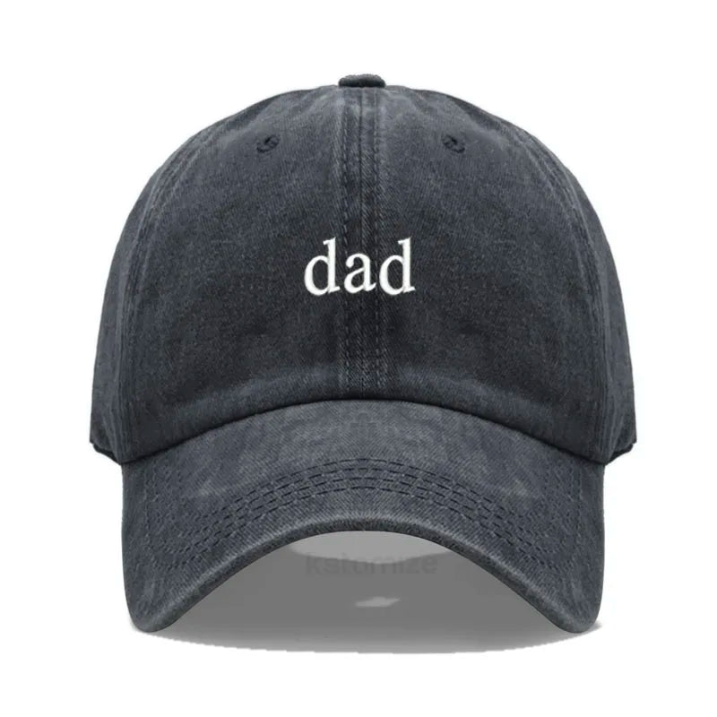 New dad mom Embroidery Soft Cotton Baseball Cap Fashion Women Men Hat Sport Visors Snapback Cap Sun Hat Breathable Outdoor Caps