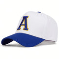 Unisex Stereoscopic A Letter Embroidery Baseball Caps Spring and Autumn Outdoor Adjustable Casual Hats Sunscreen Hat
