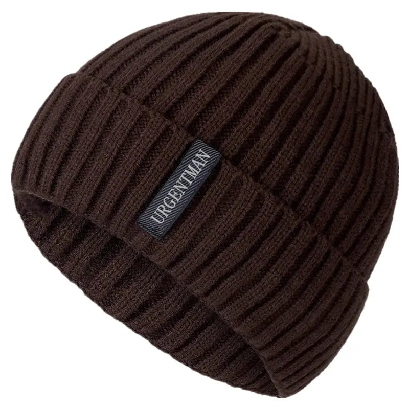 Hot Sale Premium Warm Winter Hat Stylish Plush Fur Lined Thick Cozy Beanie Hat Outdoor Casual Knitted Hats For Men & Women