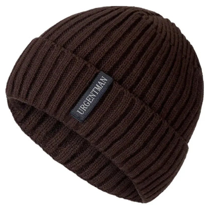 Hot Sale Premium Warm Winter Hat Stylish Plush Fur Lined Thick Cozy Beanie Hat Outdoor Casual Knitted Hats For Men & Women