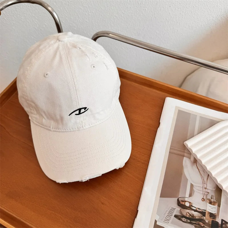 Cotton Baseball Cap For Men Spring Summer Casual Letter Embroidery Student Hip HOP Hat Outdoor Sport Sun Caps