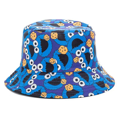 Unisex Bucket Cap Fruit Printing Hats Summer Double-sided Wear Man Women Cap Outdoor Sun Hat Classic Casual Panama Bucket Hat