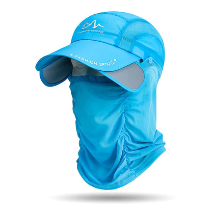 Unisex 360° Portable Fishing Sun Hat Detachable Adjustable Outdoor Cycling Hiking Sun Protection Hat