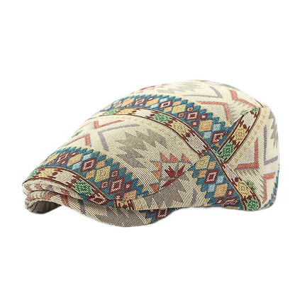 Spring Summer Dopamine Plaid Beret Duck Tongue Forward Hat British Style Visor Summer Hats for Women Men Sun Hats Dad's Hat Gift