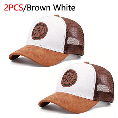 Unisex Mesh Snapback Cap – “ENJOY LIFE” Letter Patch Breathable Summer Trucker Hat
