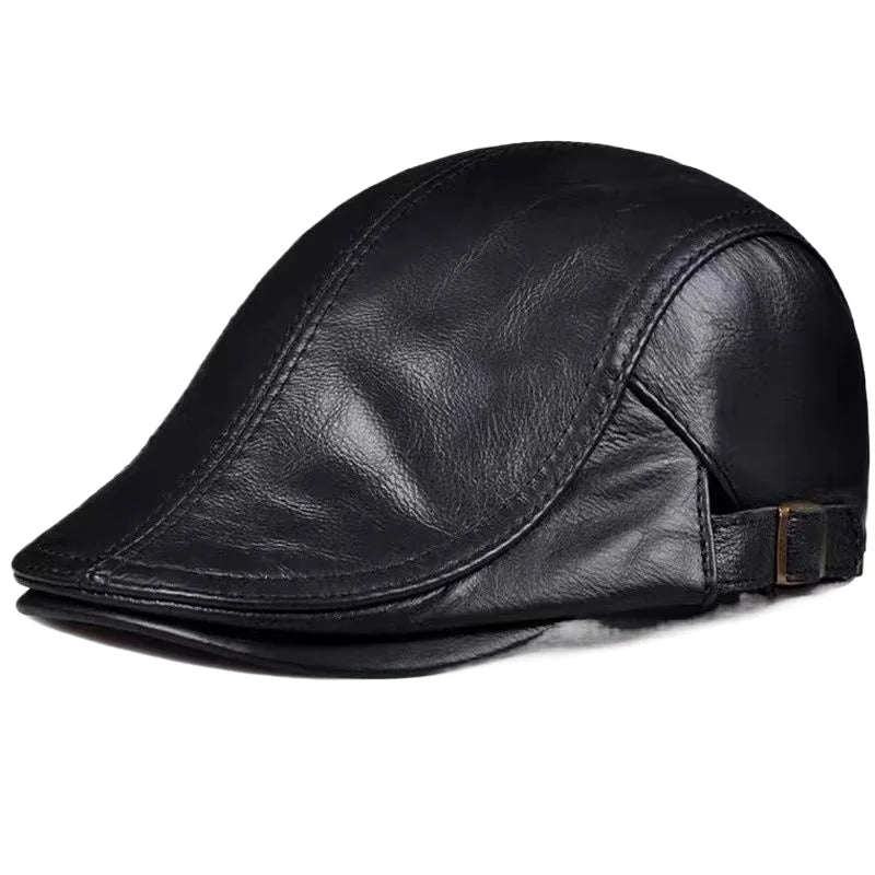 Thin PU Forward Hat High Quality Retro Cap Four Seasons Can Wear Visors