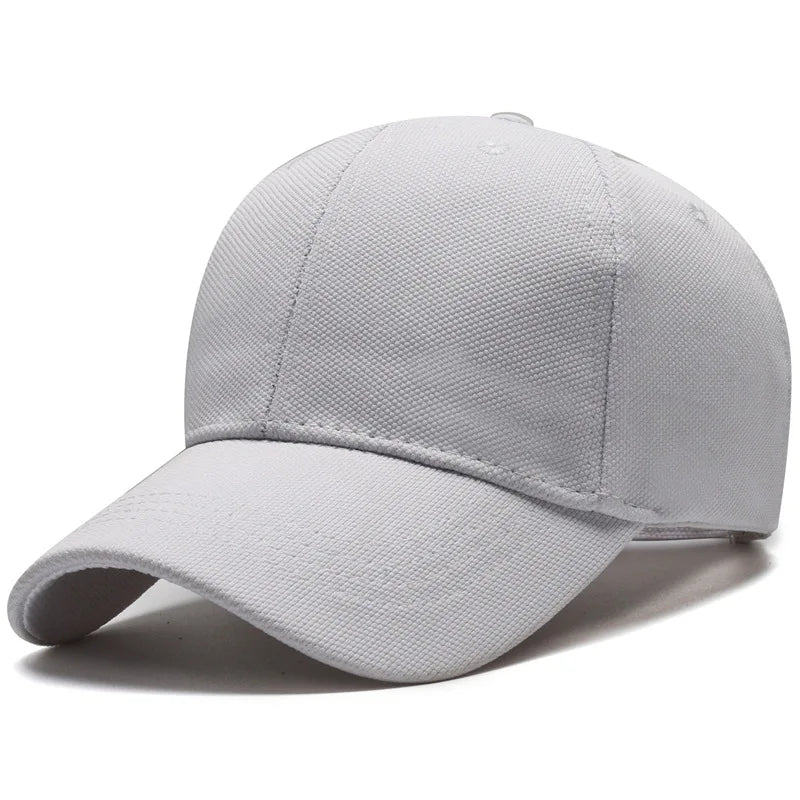 Unisex Minimalist Baseball Cap Large Size Breathable Casual Visor Hat