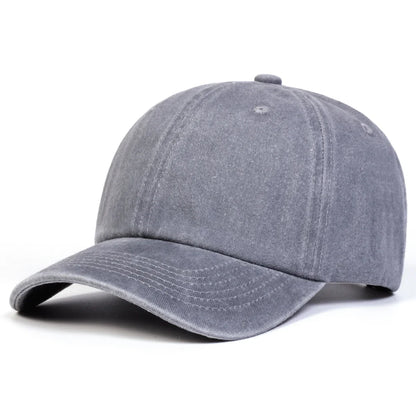Unisex Light Washed Solid Color Baseball Caps Spring and Autumn Outdoor Adjustable Casual Hats Hip Hop Hat Sunscreen Hat
