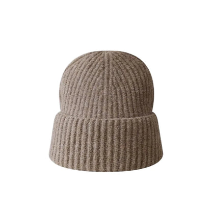 Cat Ears Wool Hat Female Autumn and Winter Korean  Cute Face Small Knitted Hat Big Head Circumference Warm Ear Protection Hat