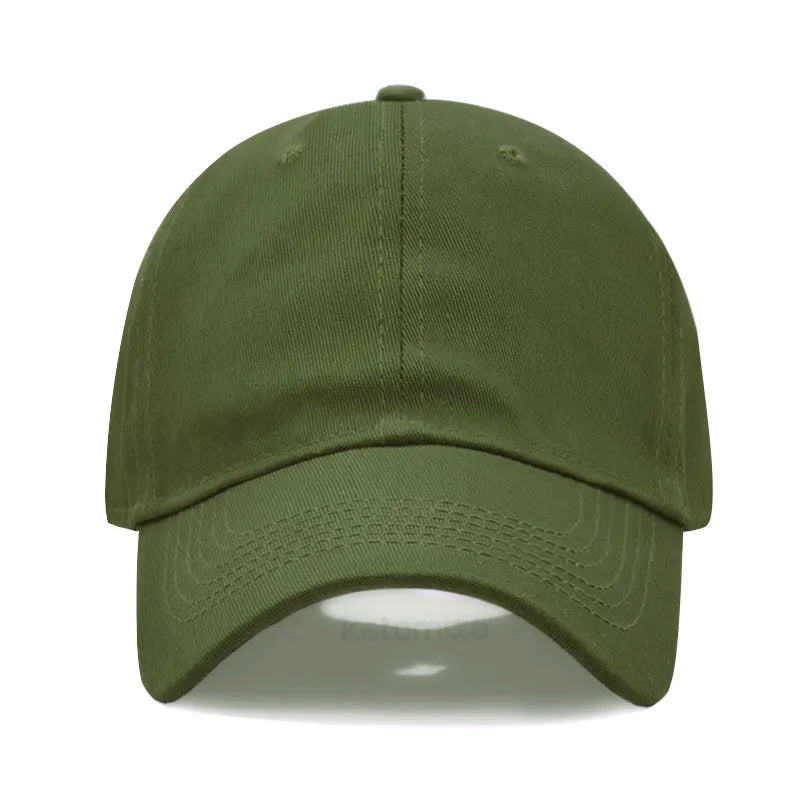 Solid Color Baseball Cap Women's Plain Sport Golf Cap for Man Washed Cotton Dad Hat Sun Hats