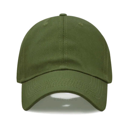 Solid Color Baseball Cap Women's Plain Sport Golf Cap for Man Washed Cotton Dad Hat Sun Hats