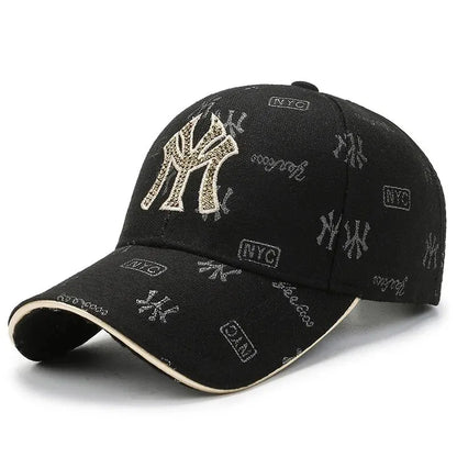 Unisex Korean Embroidered Letter Baseball Cap Casual Outdoor Travel Sun Hat
