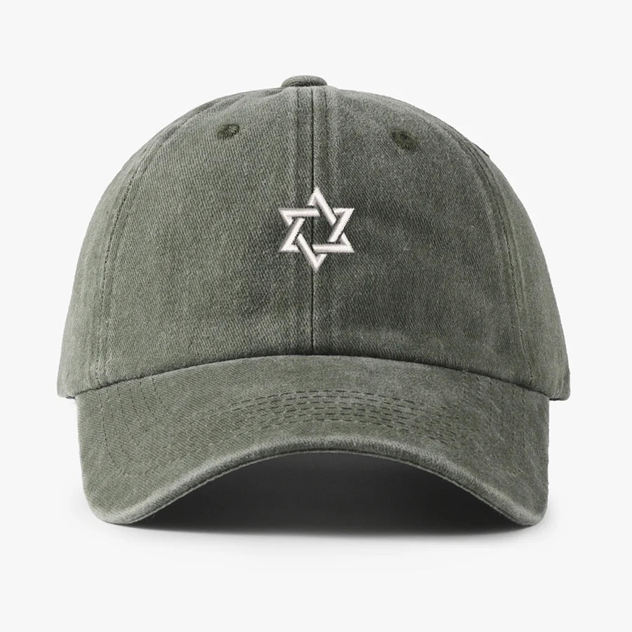 Embroidered Star Of David Men Baseball Cap Adjustable Quick Dry visors Versatile Fashion Snapback Caps Women trucker cap