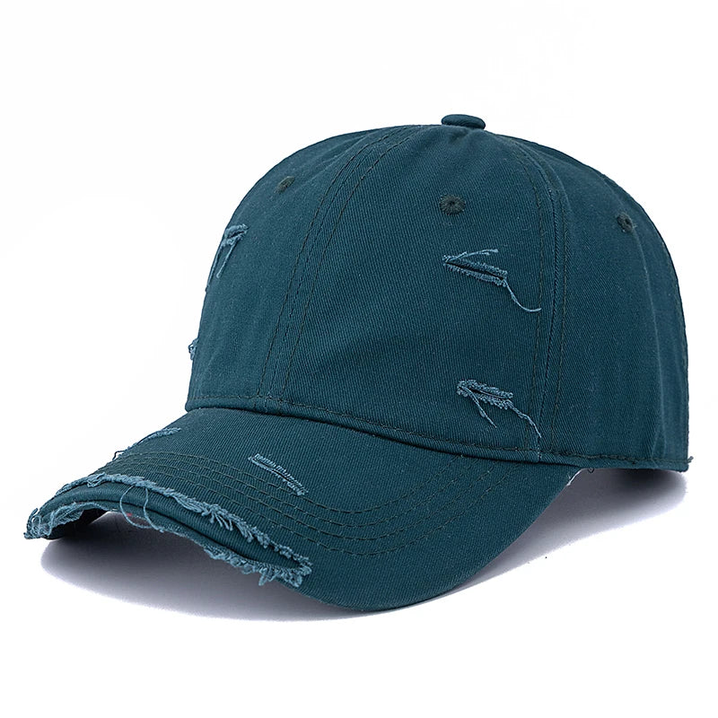 Hot Sale Washed Cotton Retro Distressed style Cap High Quality Baseball Cap Women Dopamine Cap Outdoor Hats