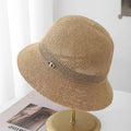 Bucket Hat Sun Protection For Women Korean Minimalist Knit Fisherman Cap Breathable Travel Hat Beach/urban/vacation Sunscreen
