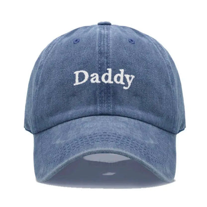 Daddy & Mommy Embroidery Baseball Cap for Men & Women Unisex Soft Washed Cotton Baseball Hats For Father's Mother's Day Gifts