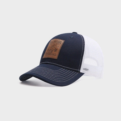 Unisex Deer Icon Mesh Baseball Cap – Four Seasons Trucker Snapback Outdoor Hunting Hiking Fishing Sunscreen Hat