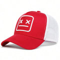 Unisex XX Crying Face Embroidery Baseball Net Caps Hip Hop Cap Spring Summer Outdoor Adjustable Casual Hats Sunscreen Hat