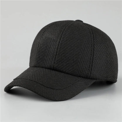Auturnn Thick Warm Men Winter Baseball Cap With Ear Flaps, Ideal choice for Gifts