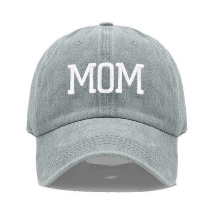DAD MOM Embroidery Pure Cotton Men's Baseball Cap For Man  Womne's Fashion Sport Golf Caps Sun Hat Dropshipping