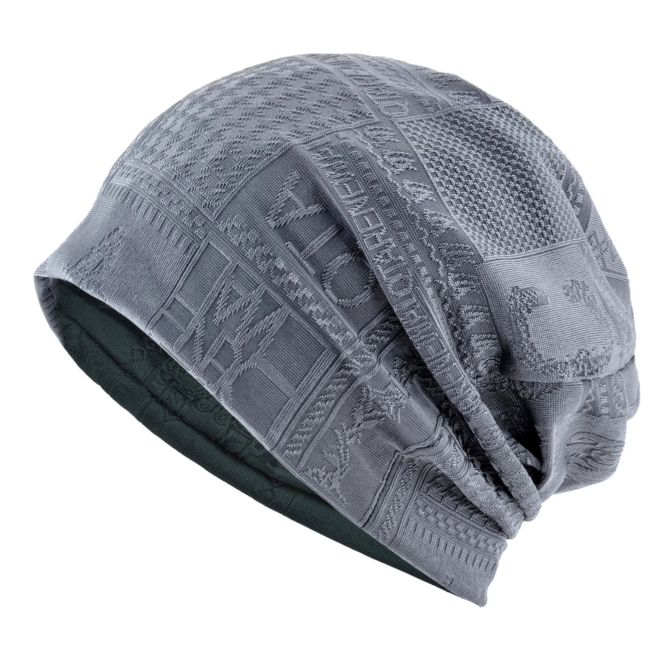 Double Use Scarf Beanie Women Knitted Jacquard Hats Men Scarf Beanie Outdoor Hiking Cycling Turban Ponytail Hat For Women