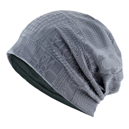Double Use Scarf Beanie Women Knitted Jacquard Hats Men Scarf Beanie Outdoor Hiking Cycling Turban Ponytail Hat For Women