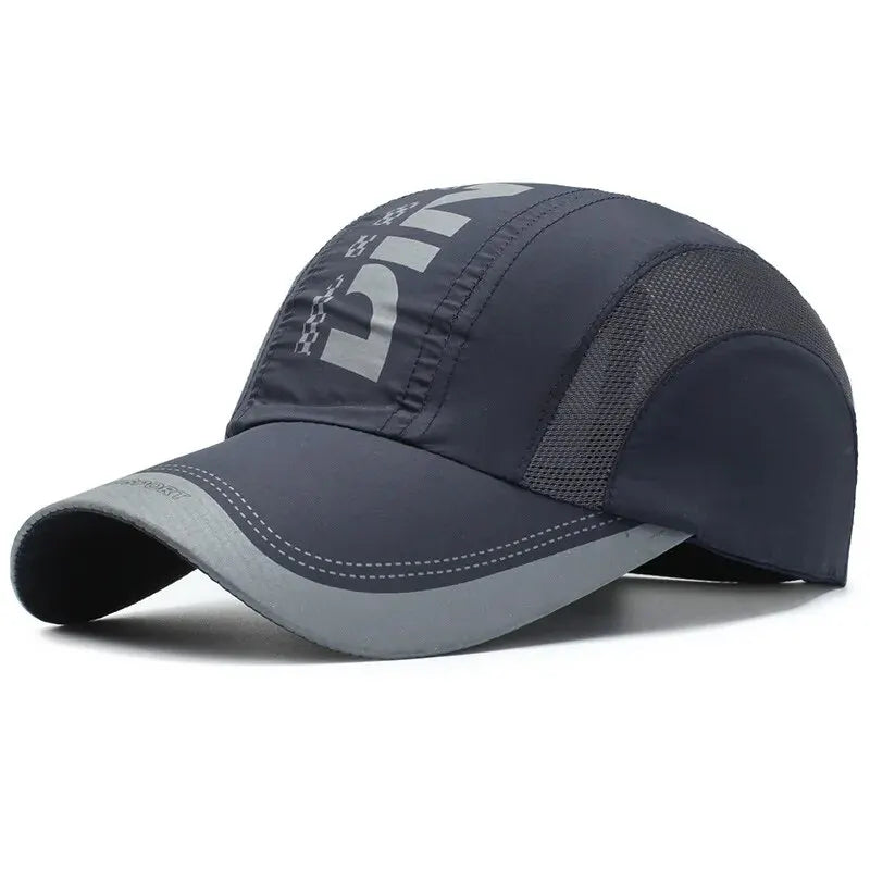 Men’s Quick Dry Mesh Baseball Cap Breathable Outdoor Sports Sun Visor Hat