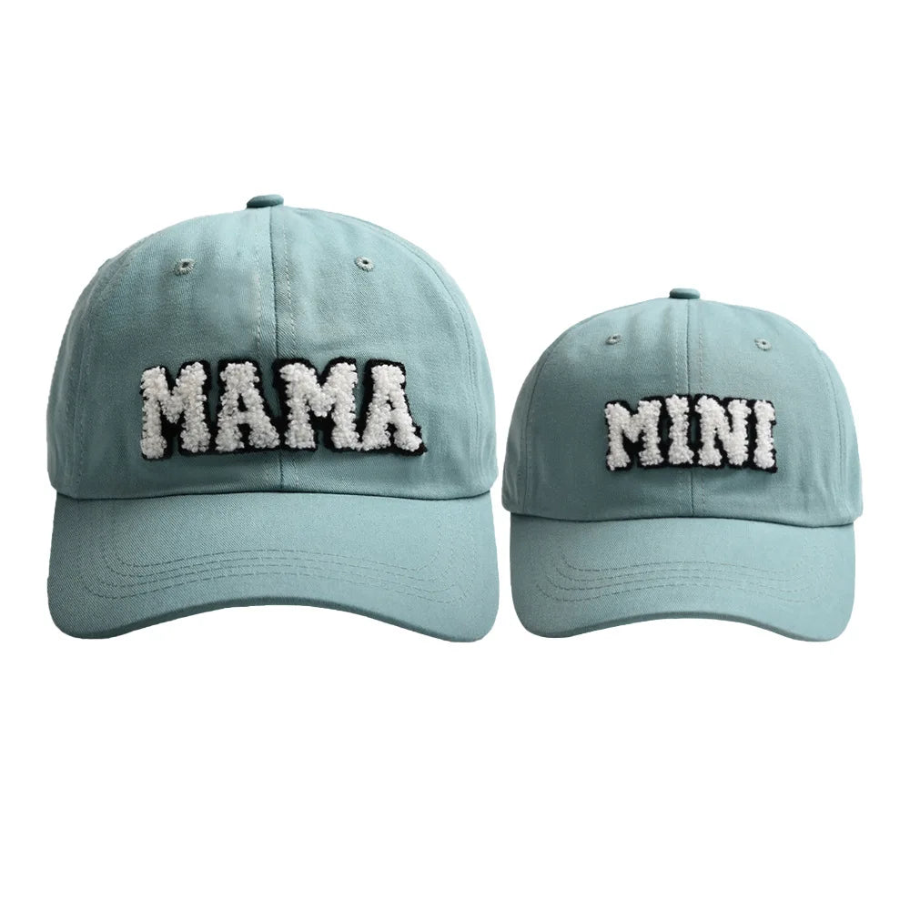 New Cool Mama Mini Women Children Kids Cap Sets Spring Summer Outdoor Lady Female Boy Girls Baseball Cap For Women